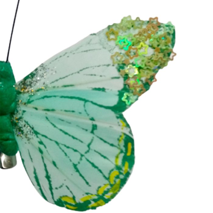 Mariposa verde con pinza - Image 5