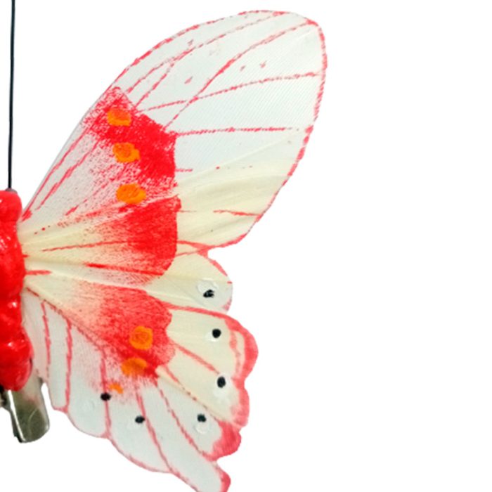 Mariposa roja con pinza - Image 5