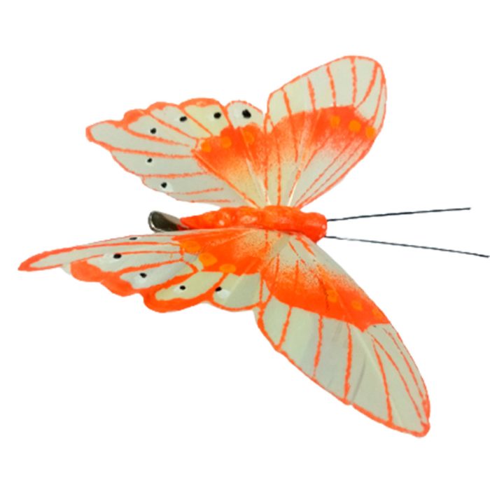 Mariposa naranja con pinza - Image 3