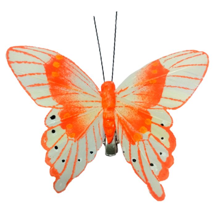 Mariposa naranja con pinza - Galerías el Triunfo - 100307378258