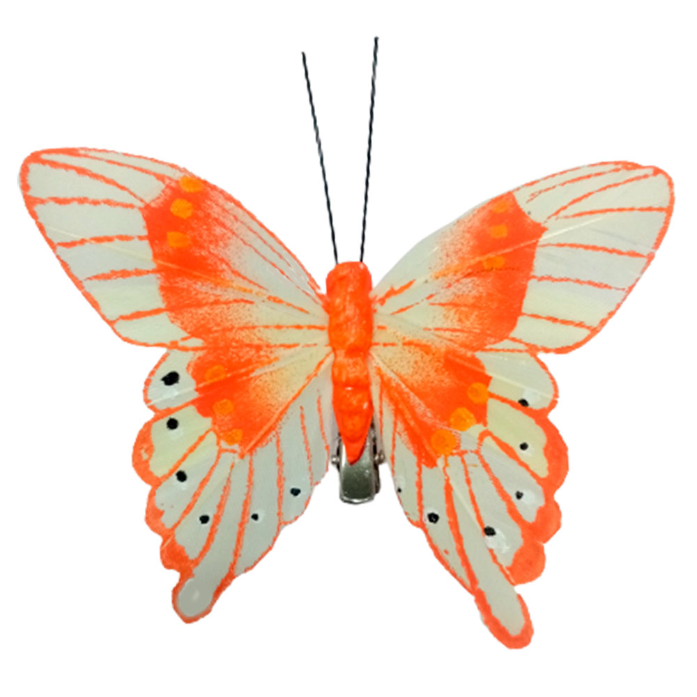 Mariposa naranja con pinza - Galerías el Triunfo - 100307378258