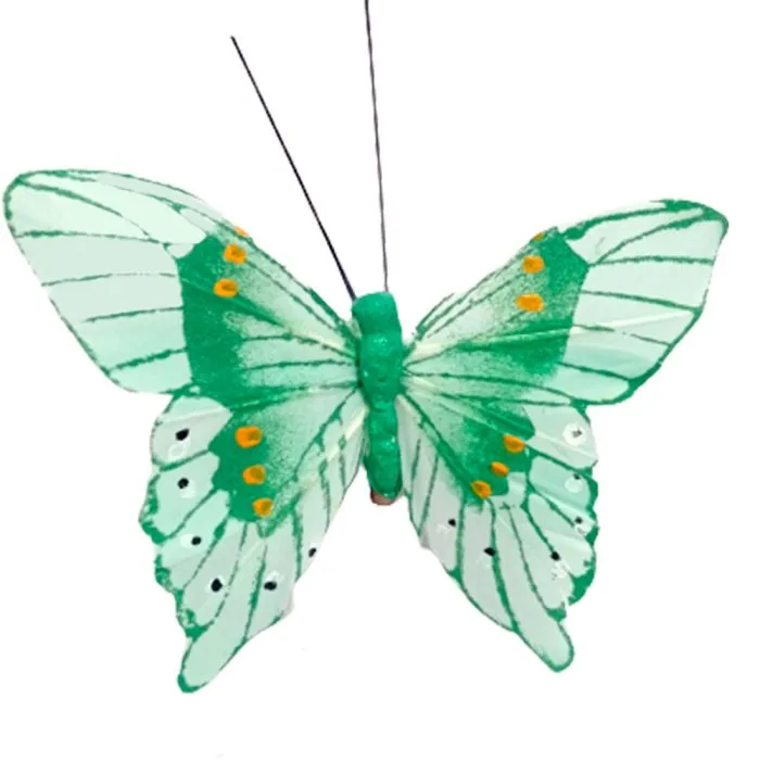 Mariposa verde con pinza - Galerías el Triunfo - 100307378260