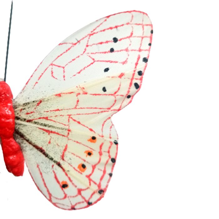 Mariposa roja con pinza - Image 5
