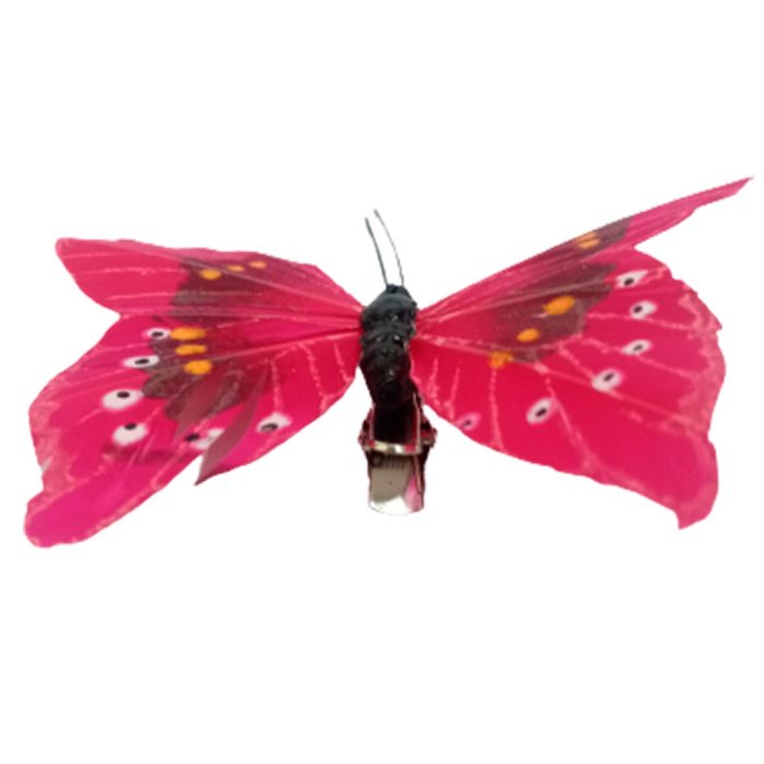 Mariposa roja con pinza - Image 2