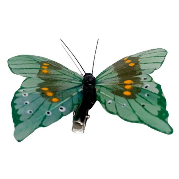 Mariposa verde con pinza - Image 2