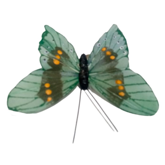 Mariposa verde con pinza - Image 4