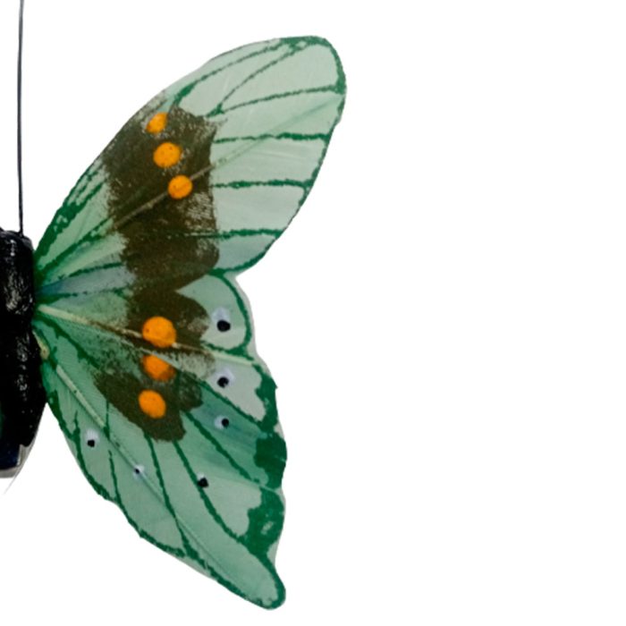 Mariposa verde con pinza - Image 5