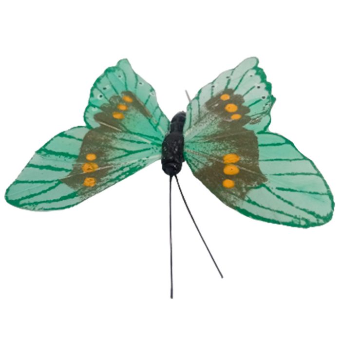 Mariposa verde con pinza - Image 4