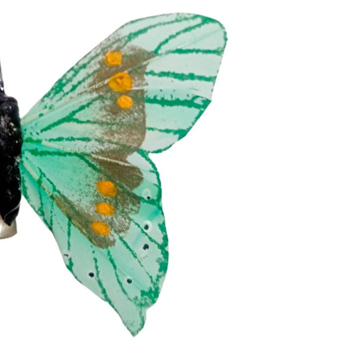 Mariposa verde con pinza - Image 5