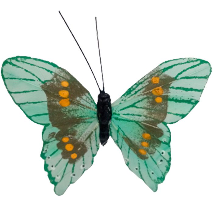 Mariposa verde con pinza - Galerías el Triunfo - 100307378272