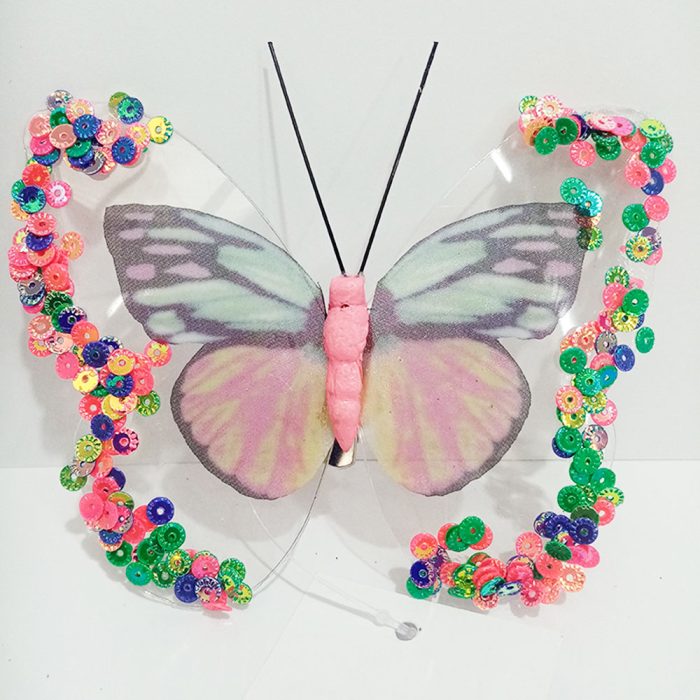 Mariposa purpura transparente - Galerías el Triunfo - 100307378276