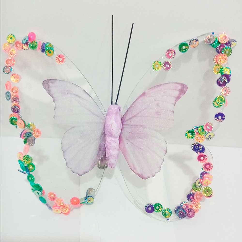 Mariposa purpura transparente - Galerías el Triunfo - 100307378278