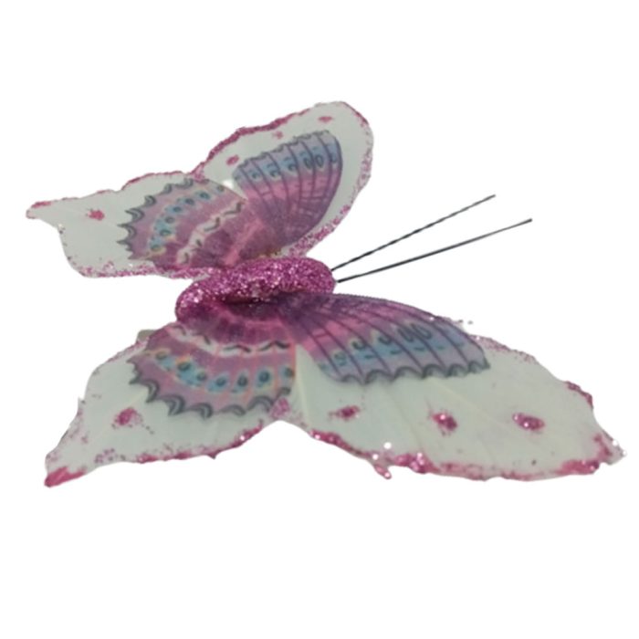 Mariposa purpura con blanco - Image 3