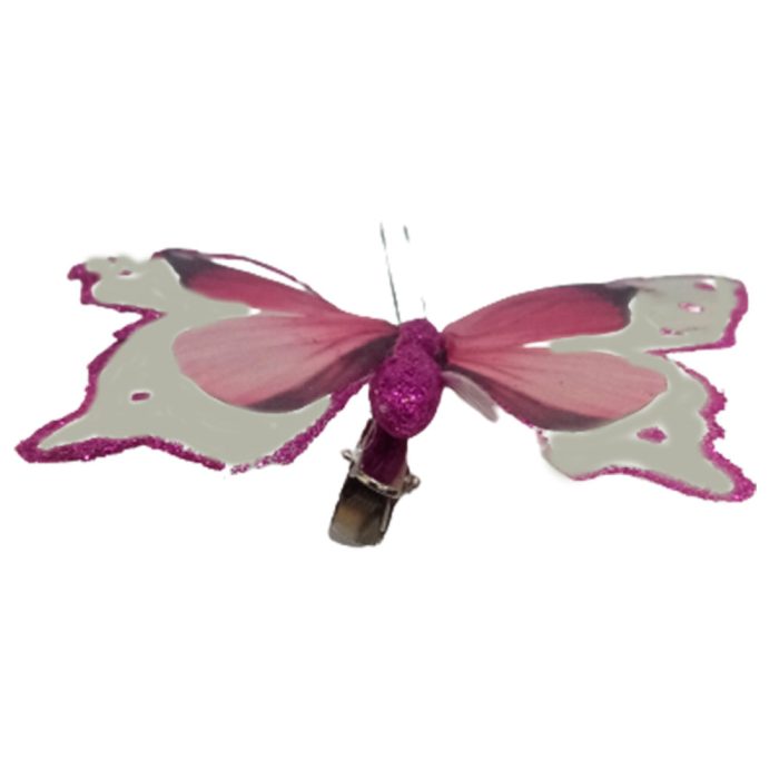 Mariposa rosa con blanco - Image 2