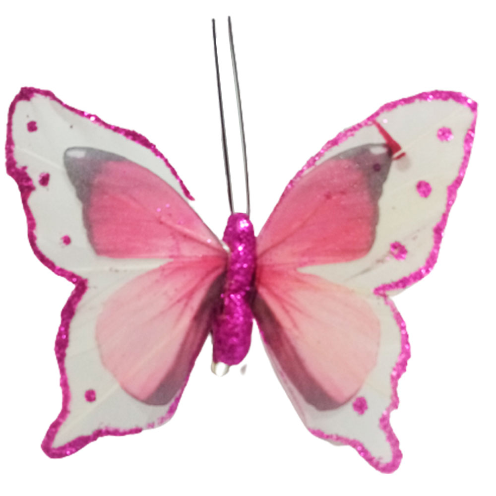 Mariposa rosa con blanco - Galerías el Triunfo - 100307378281