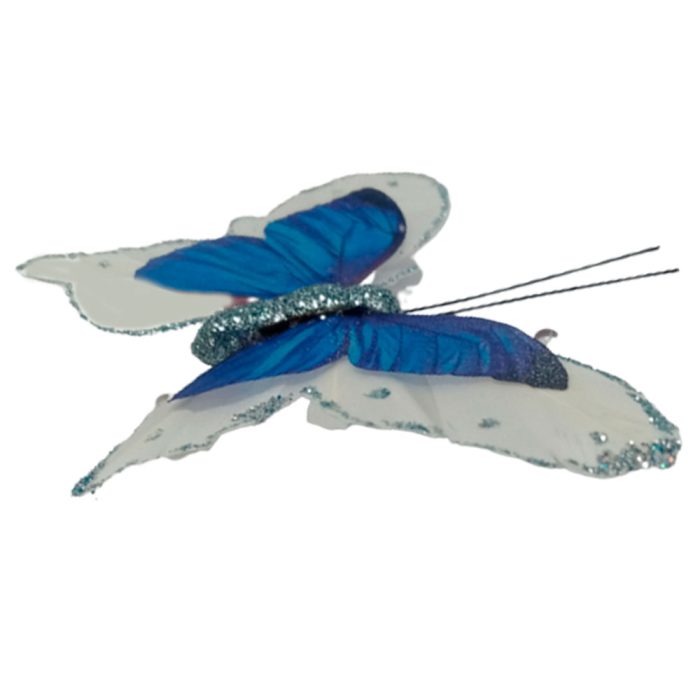 Mariposa azul con blanco - Image 3