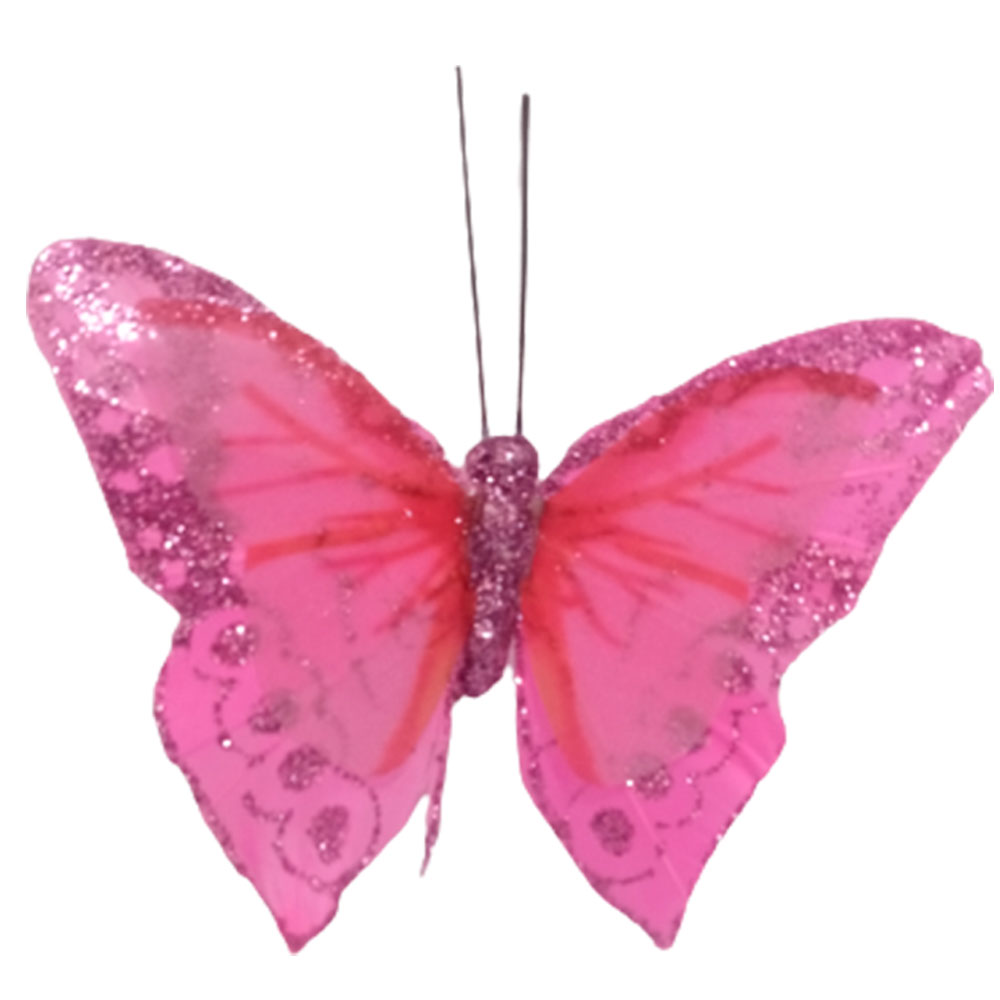 Mariposa rosa con pinza - Galerías el Triunfo