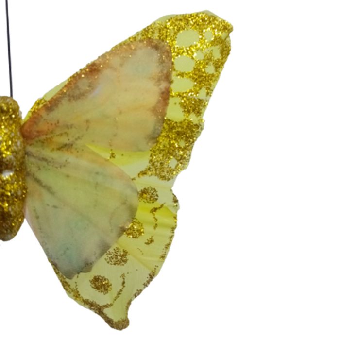 Mariposa amarilla con pinza - Image 5