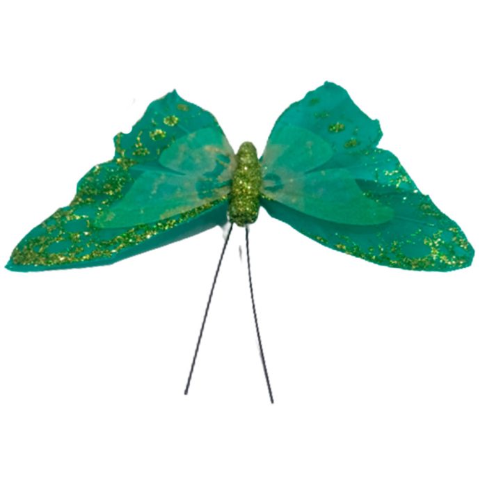 Mariposa verde con pinza - Image 4
