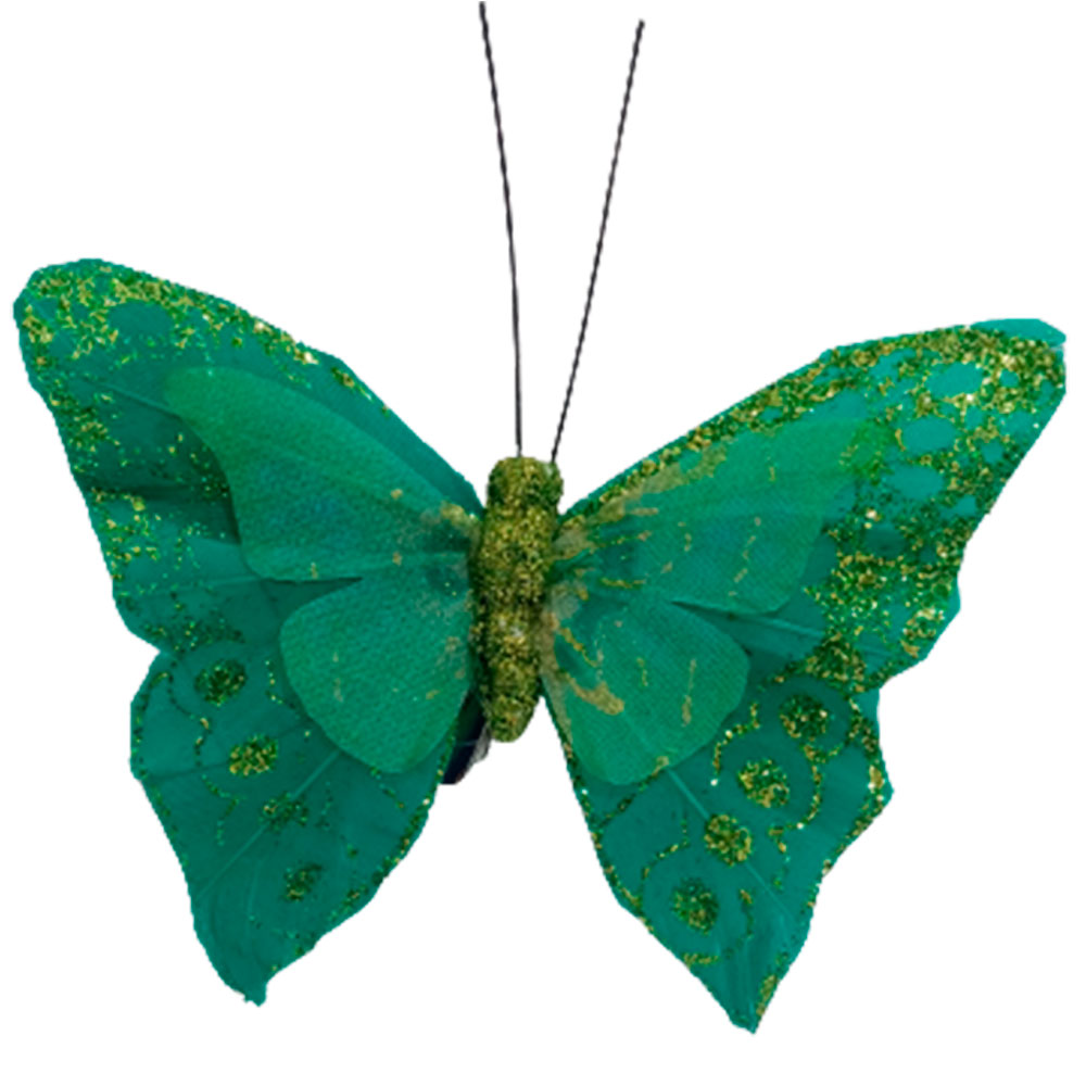 Mariposa verde con pinza - Galerías el Triunfo - 100307378289