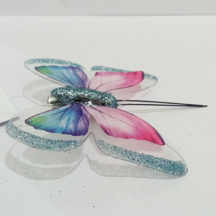 Mariposa azul con pinza - Image 3