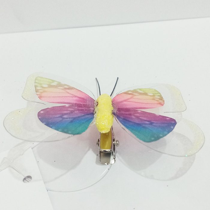 Mariposa multicolor con pinza - Image 3