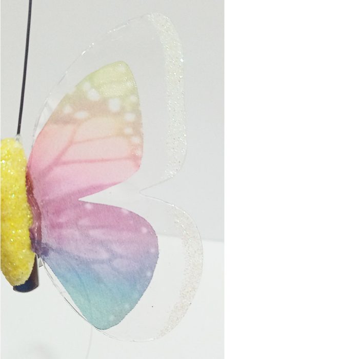 Mariposa multicolor con pinza - Image 5