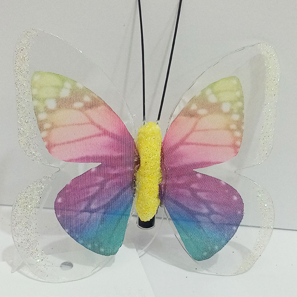 Mariposa multicolor con pinza - Galerías el Triunfo - 100307378295