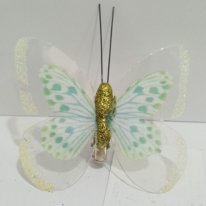 Mariposa verde con pinza - Galerías el Triunfo - 100307378296