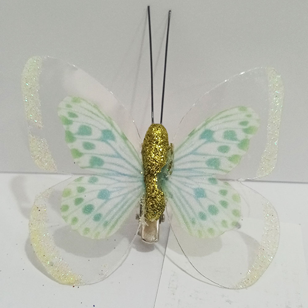 Mariposa verde con pinza - Galerías el Triunfo - 100307378296