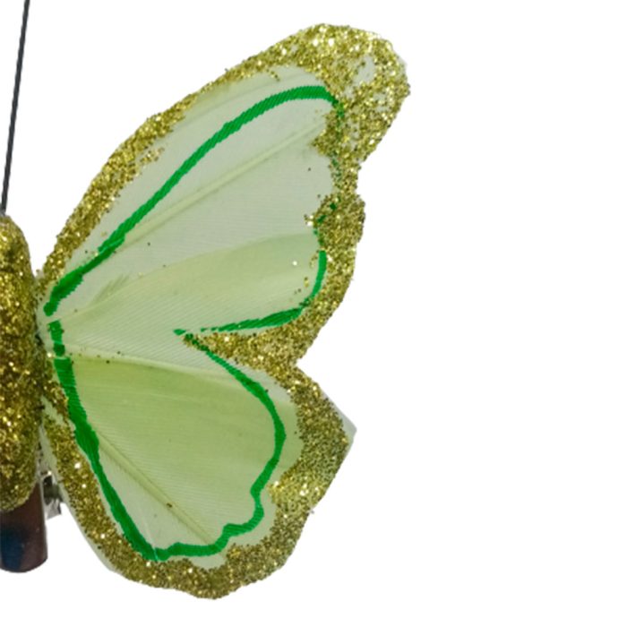 Mariposa verde con pinza - Image 5