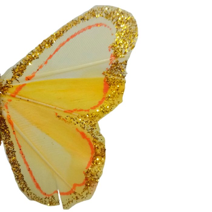 Mariposa amarilla con pinza - Image 5