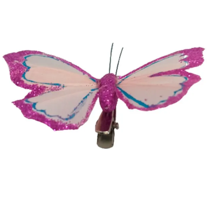 Mariposa rosa con pinza - Image 2