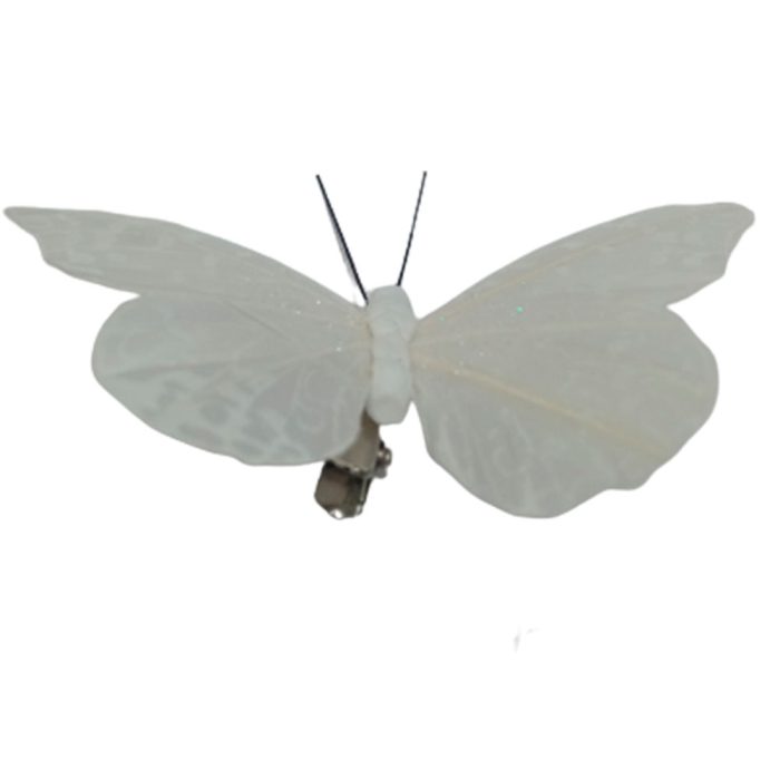 Mariposa blanca con pinza - Image 2