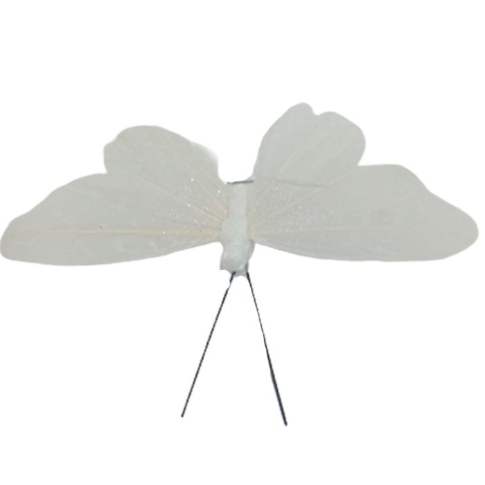 Mariposa blanca con pinza - Image 4