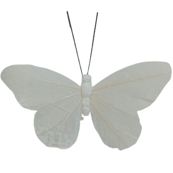 Mariposa blanca con pinza - Galerías el Triunfo - 100307378303