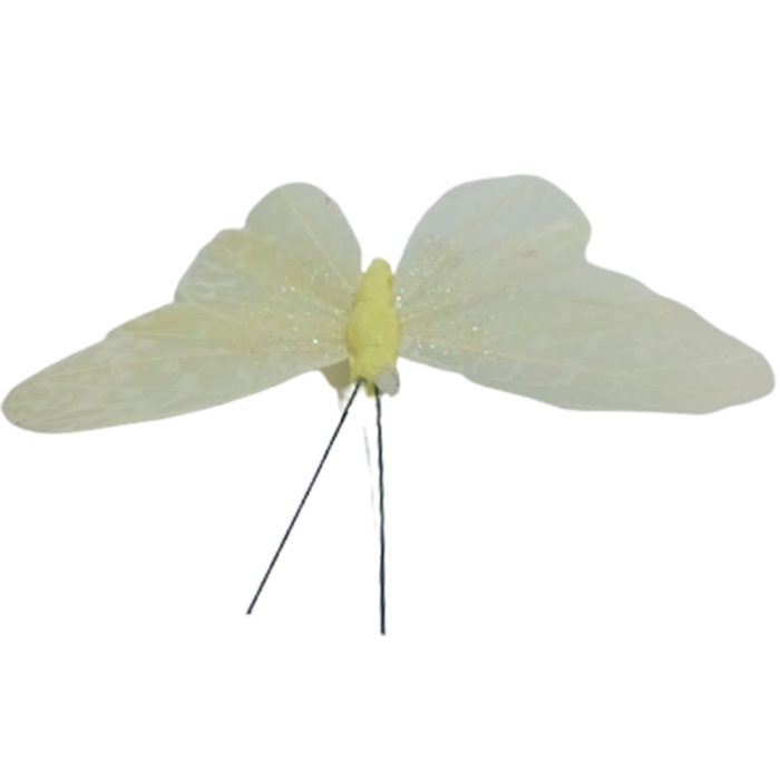 Mariposa amarilla con pinza - Image 4