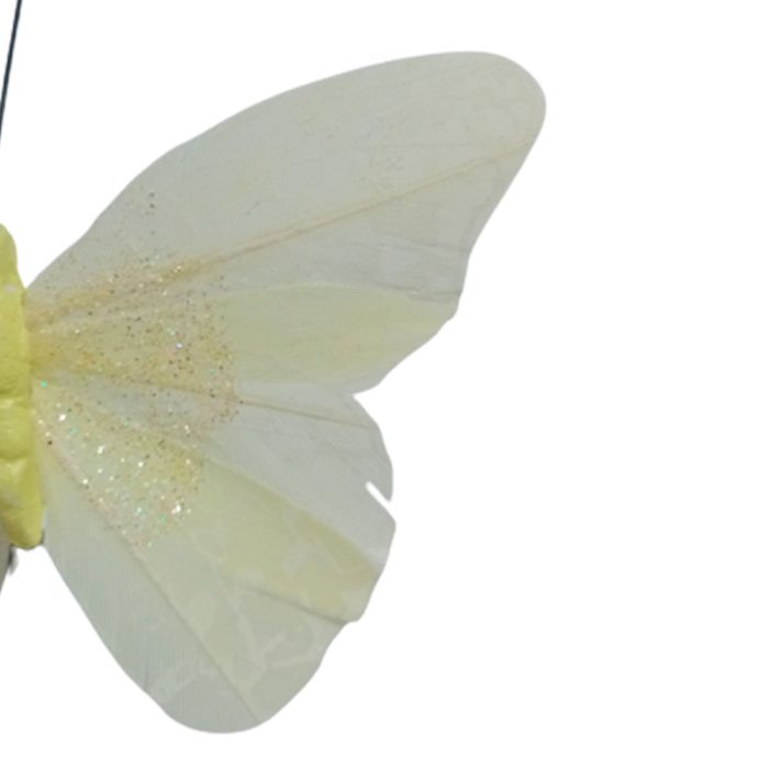 Mariposa amarilla con pinza - Image 5
