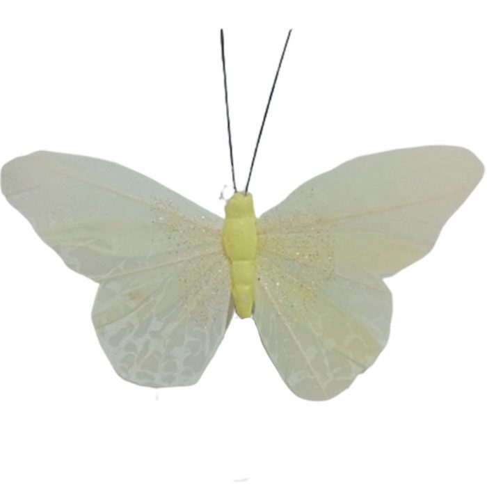 Mariposa amarilla con pinza - Galerías el Triunfo - 100307378304