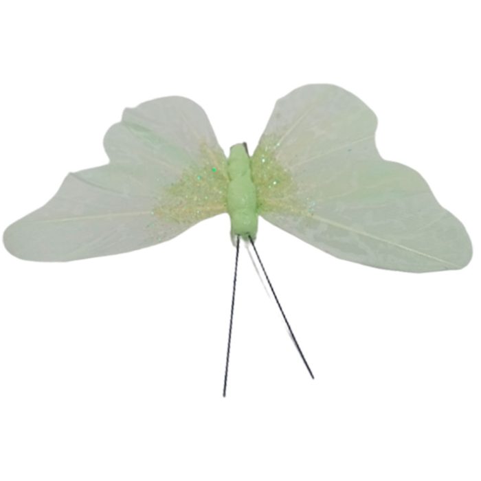 Mariposa verde con pinza - Image 4