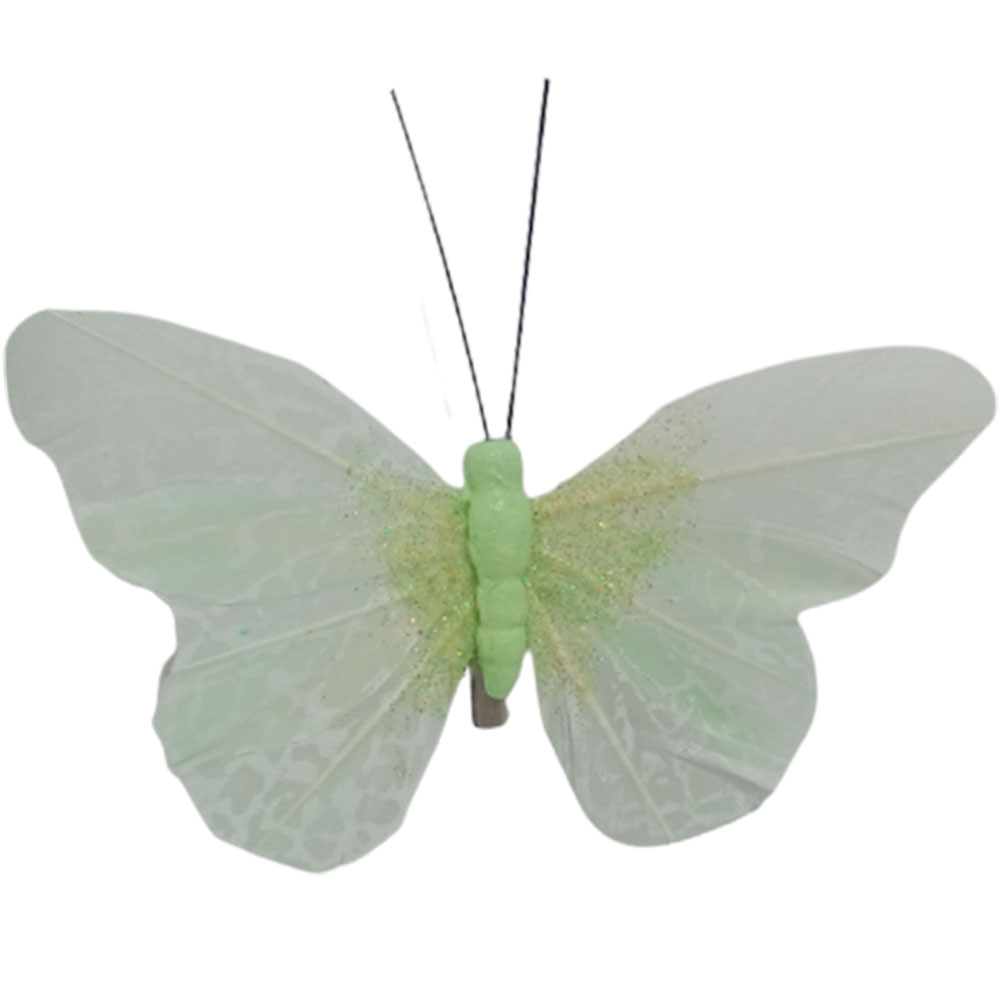 Mariposa verde con pinza - Galerías el Triunfo - 100307378305