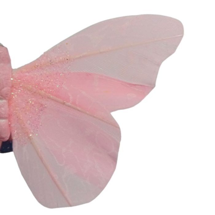 Mariposa rosa con pinza - Image 5