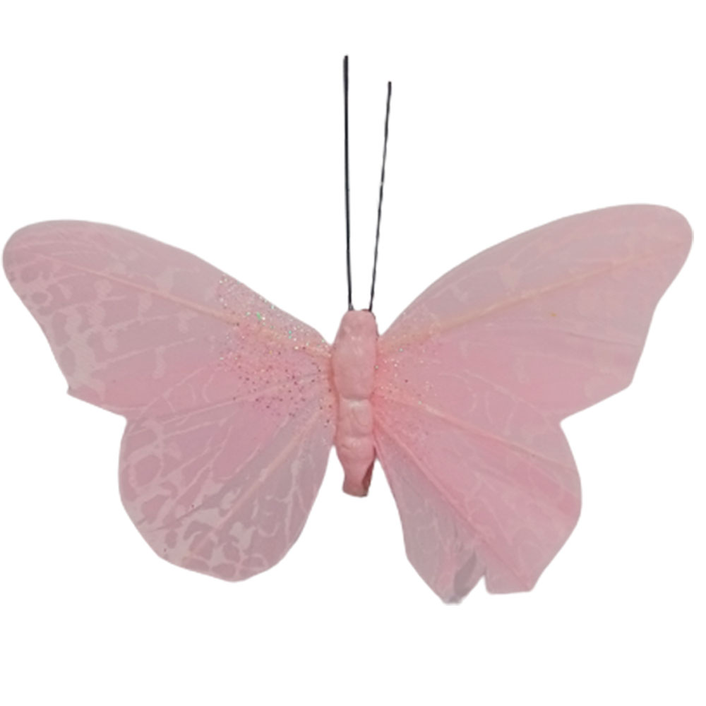 Mariposa rosa con pinza - Galerías el Triunfo - 100307378306