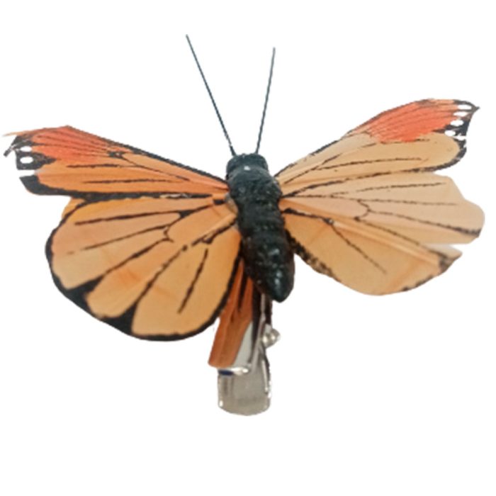 Mariposa café con pinza - Image 2