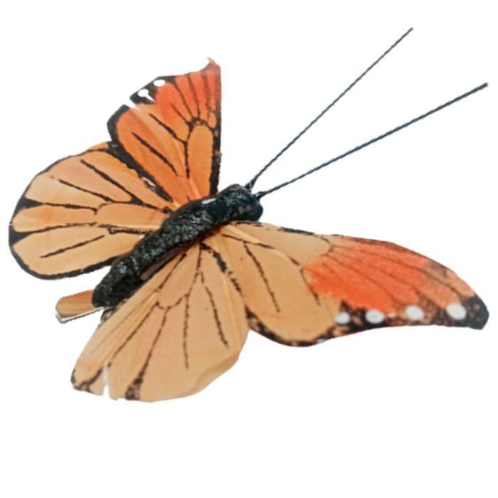 Mariposa café con pinza - Image 3