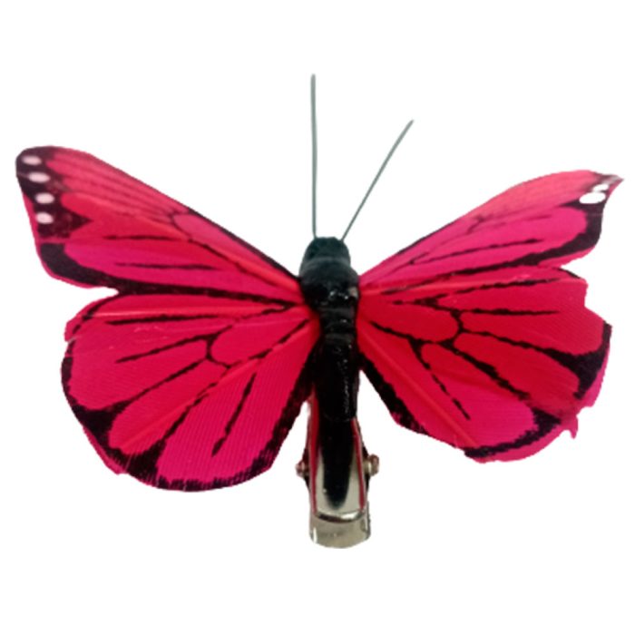 Mariposa roja con pinza - Image 2