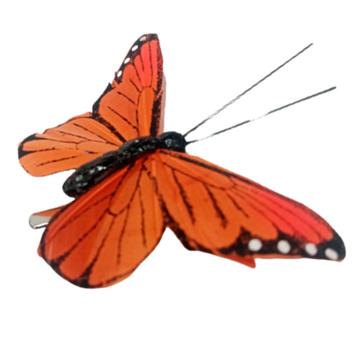Mariposa naranja con pinza - Image 3