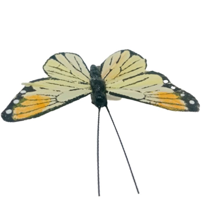 Mariposa amarilla con pinza - Image 4