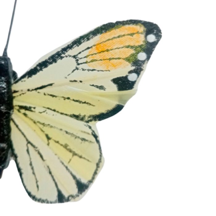 Mariposa amarilla con pinza - Image 5