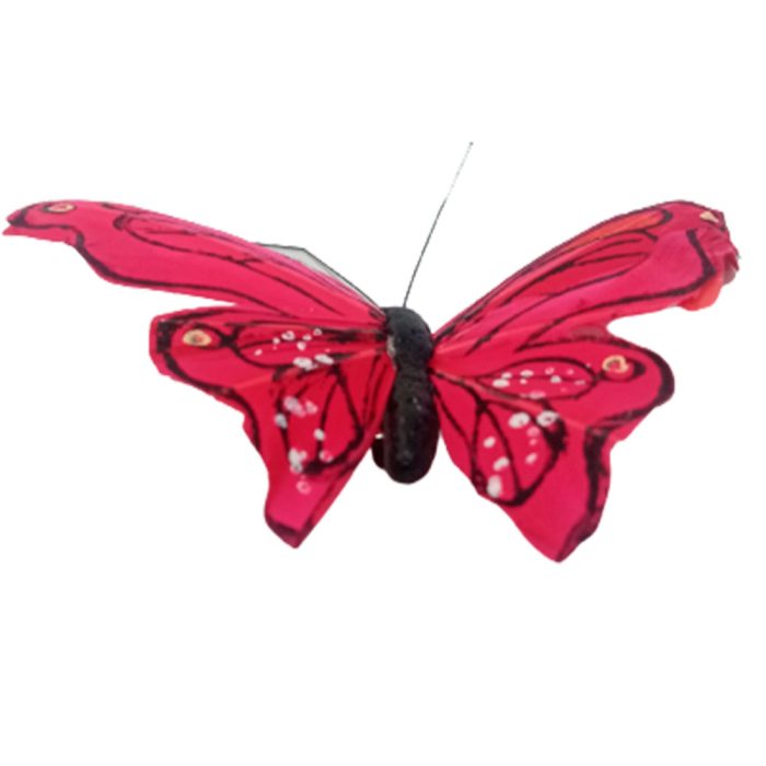 Mariposa roja con pinza - Image 2